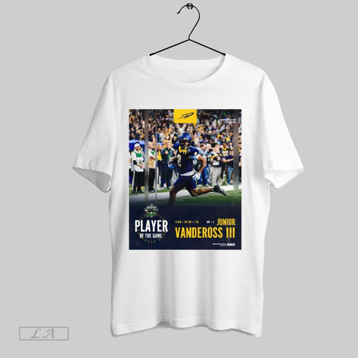 Official Toledo Rockets Junior Vandeross Iii Are Player Of The Game Gameabove Sports Bowl Champions 2024 Poster T Shirt