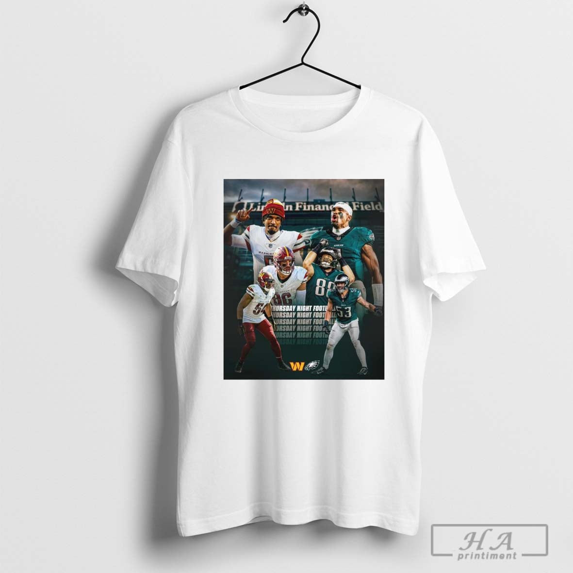 Philadelphia Eagle Vs Washington Commanders Thursday Night Football FlyEaglesFly Poster t-shirt