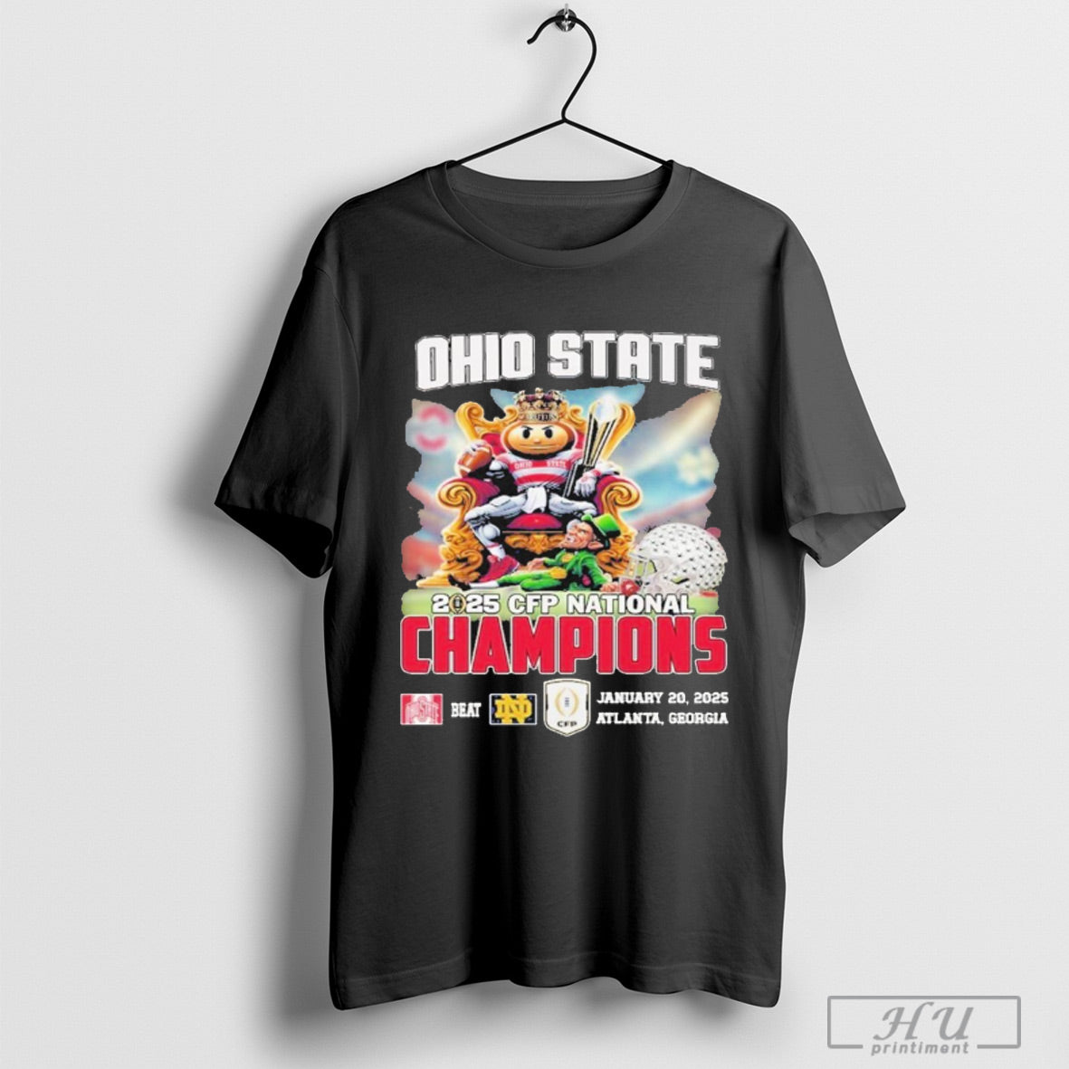 Ohio State Beat Notre Dame Mascot 2025 Cfp National Champions T Shirt Sweatshirt