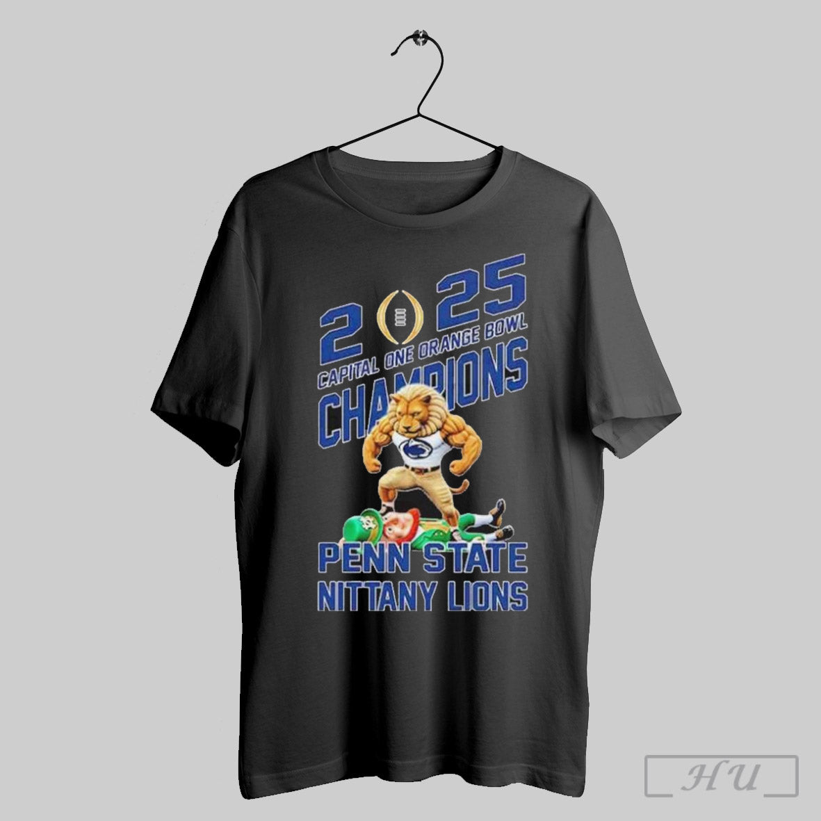 Penn State Nittany Lions Defeat Notre Dame Fighting Irish Mascot Capital One Orange Bowl Cfp Semifinal Champions Ncaa Bowl Games Season 2024 2025 T Sh