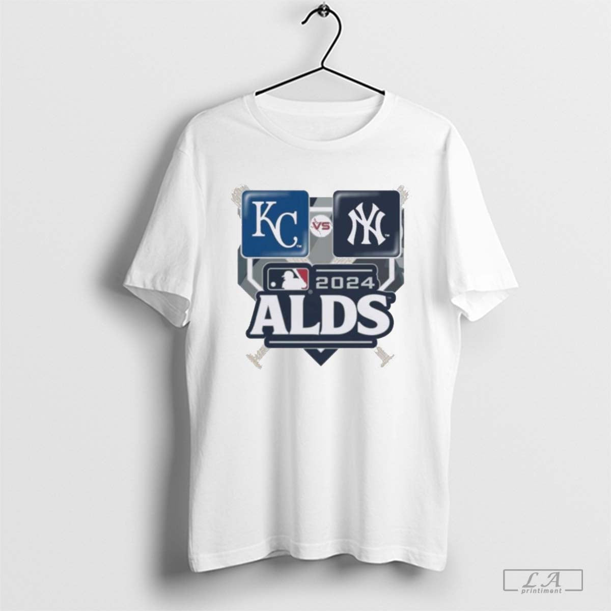 2024 ALDS Dueling Pin – Kansas City Royals vs. New York Yankees MLB Logo Shirt
