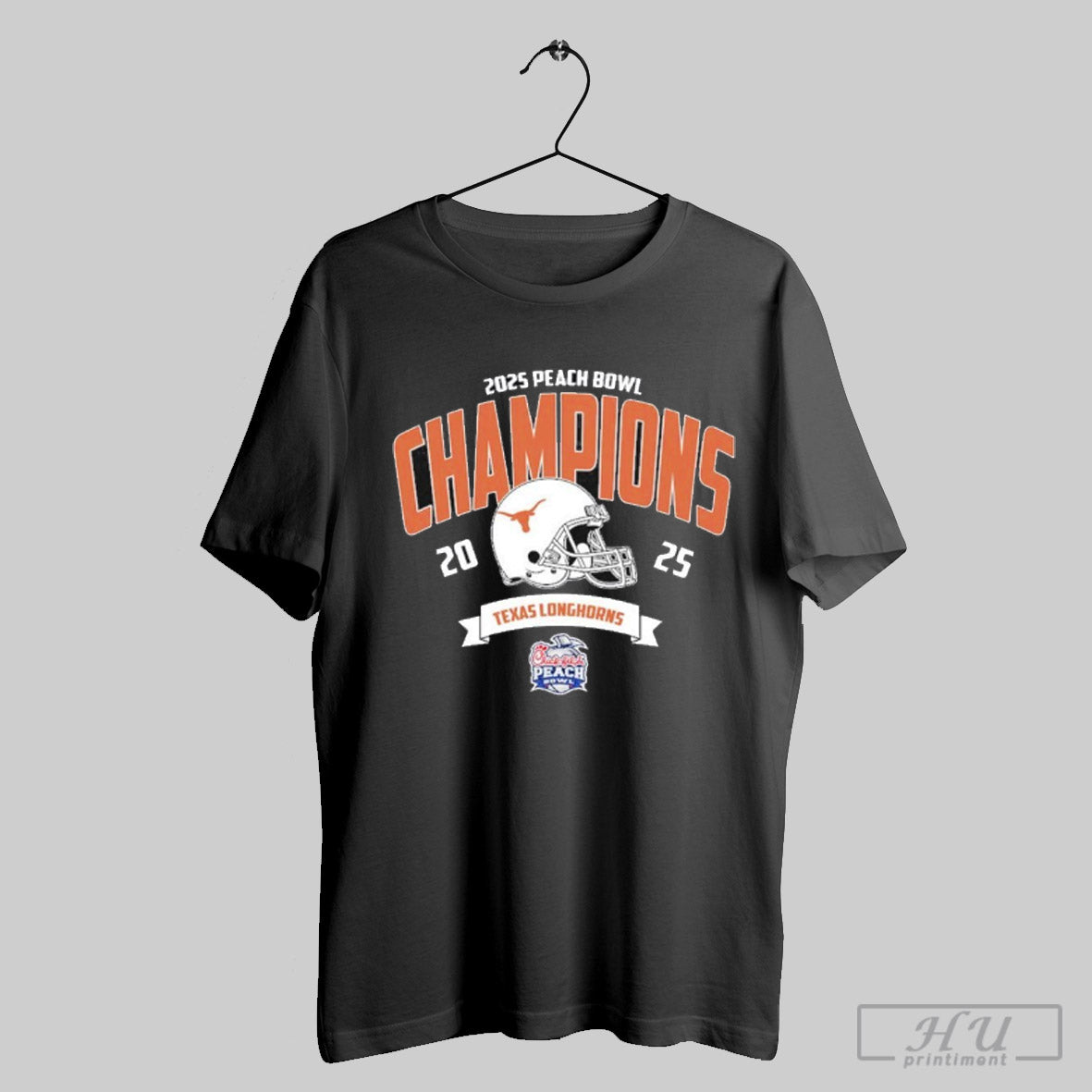 Official Texas Longhorns Football Champions 2025 Chick Fil A Peach Bowl Ncaa College Football Unisex T Shirt