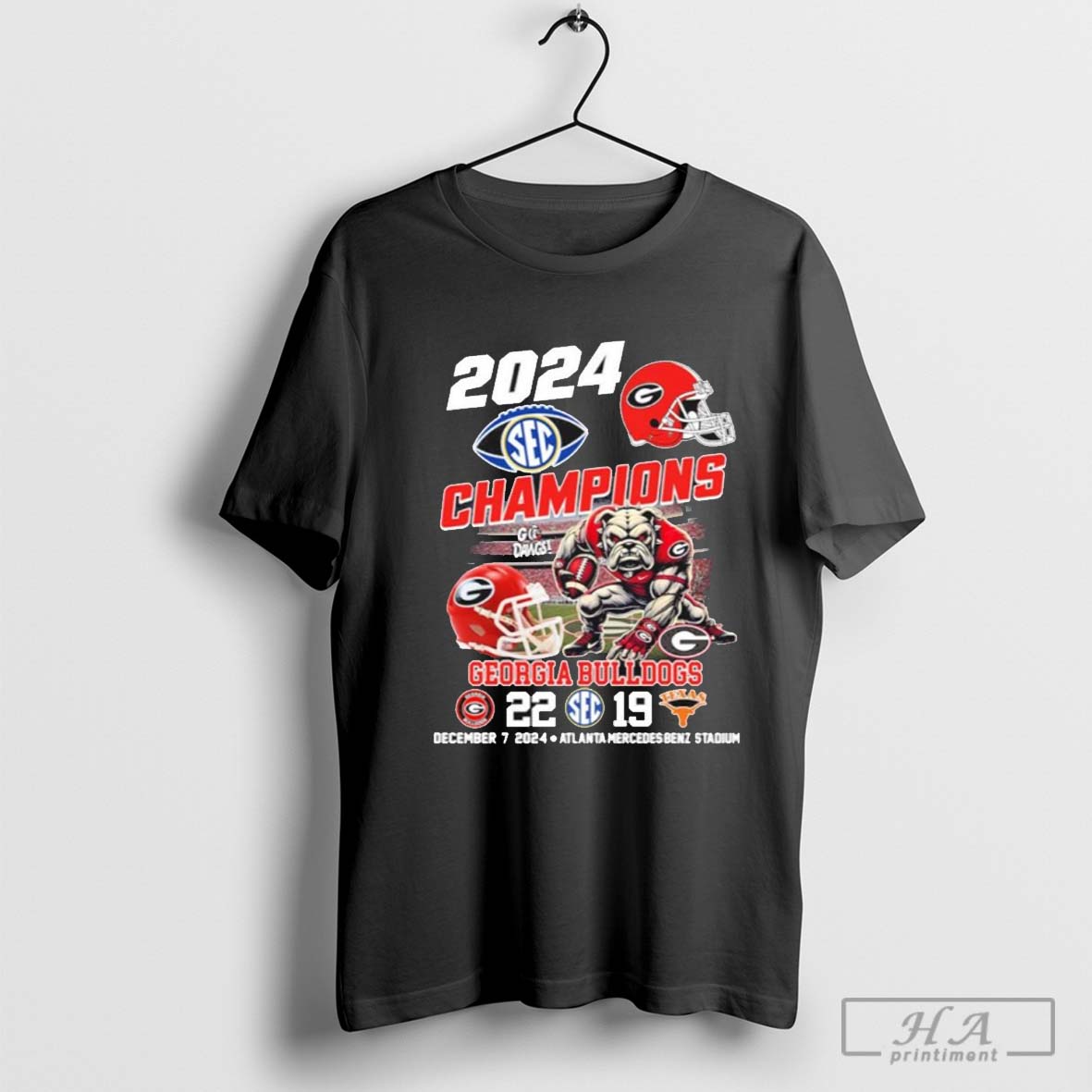 2024 Sec Champions Georgia Bulldogs 22 19 Texas Longhorns Go Dawgs Shirt
