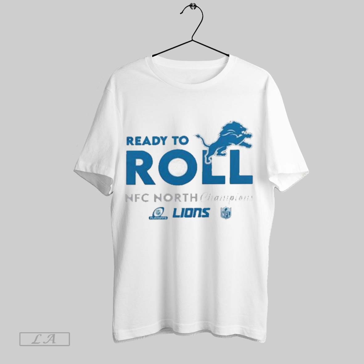 Official Ready To Roll Nfc North Division Champions 2024 Detroit Lions T Shirt