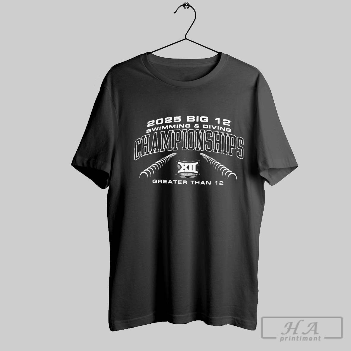 2025 Big 12 Swimming Diving Championships Greater Than 12 T Shirt