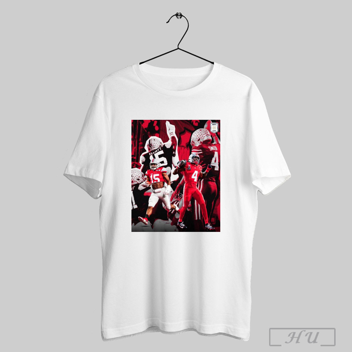 Ohio State Buckeyes Ezekiel Elliott And Jeremiah Smith 2024 Cfp Buckeye Greats Buckeye Champions Poster T Shirts Sweatshirt Hoodies Poster
