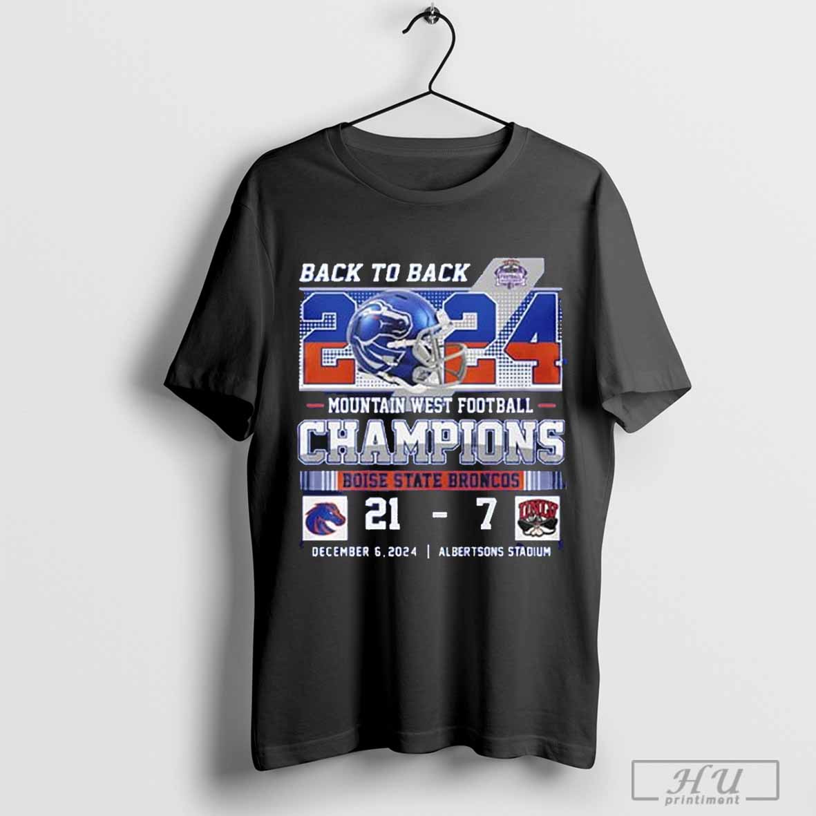 Boise State Broncos Back To Mountain West Champions 2024 T Shirt