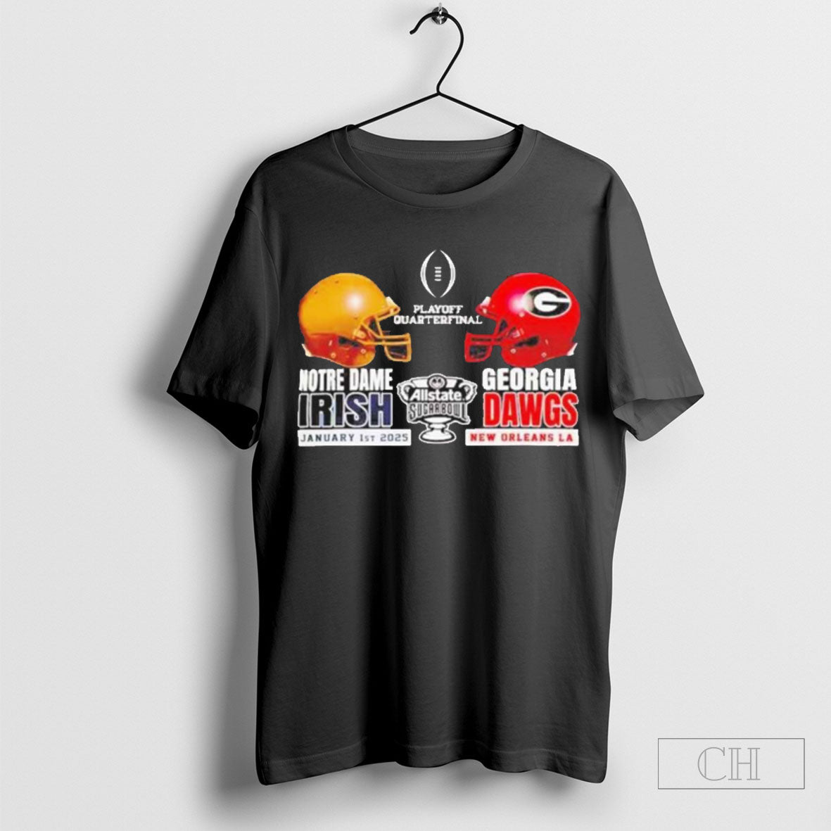 2025 Allstate Sugar Bowl Georgia Bulldogs Vs Notre Dame Shirt
