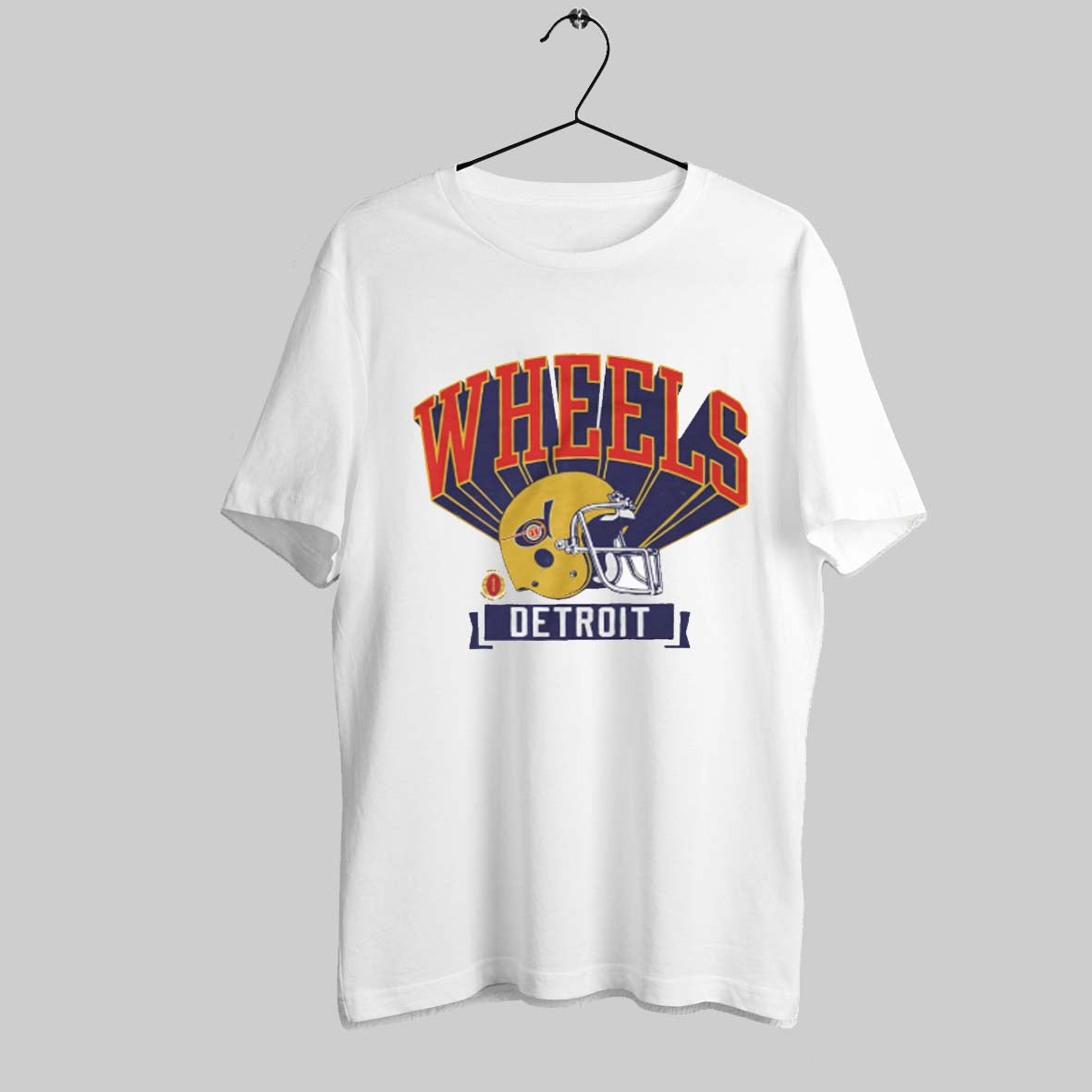 1974 Detroit Wheels Retro Helmet Shirt