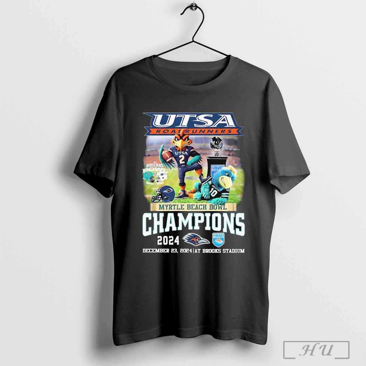 Official Utsa Roadrunners Win Coastal Carolina Myrtle Beach Bowl Champions Dec 23 2024 At Brooks Stadium T Shirt Sweatshirt Cutom Poster Coffee Mugs O