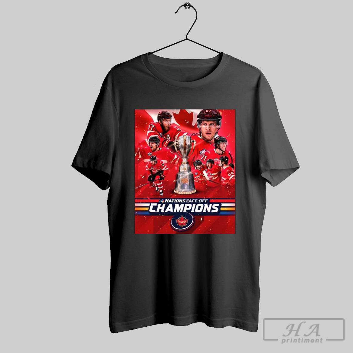 Poster Canada Hockey 2025 4 Nations Face Off Champions T Shirts