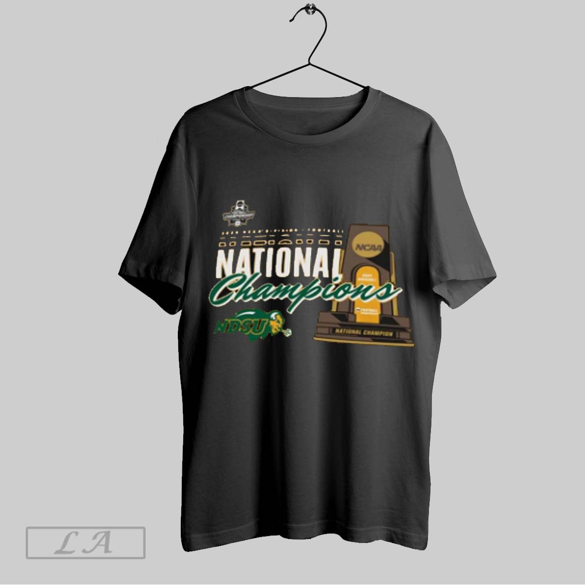 Official Trophy North Dakota State Win Montana State Bobcats Fcs National Championship Jan 6 2025 T Shirt