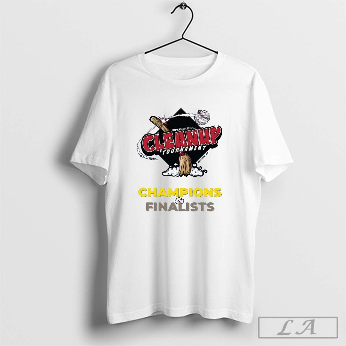 Official Ripken Baseball Clean Up Tournament Champions and Finalists Aberdeen MD t-shirt