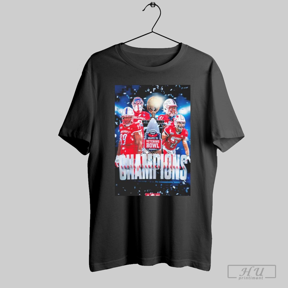 South Alabama Jaguars Football 2024 Is4s Salute To Veterans Bowl Champions T Shirt