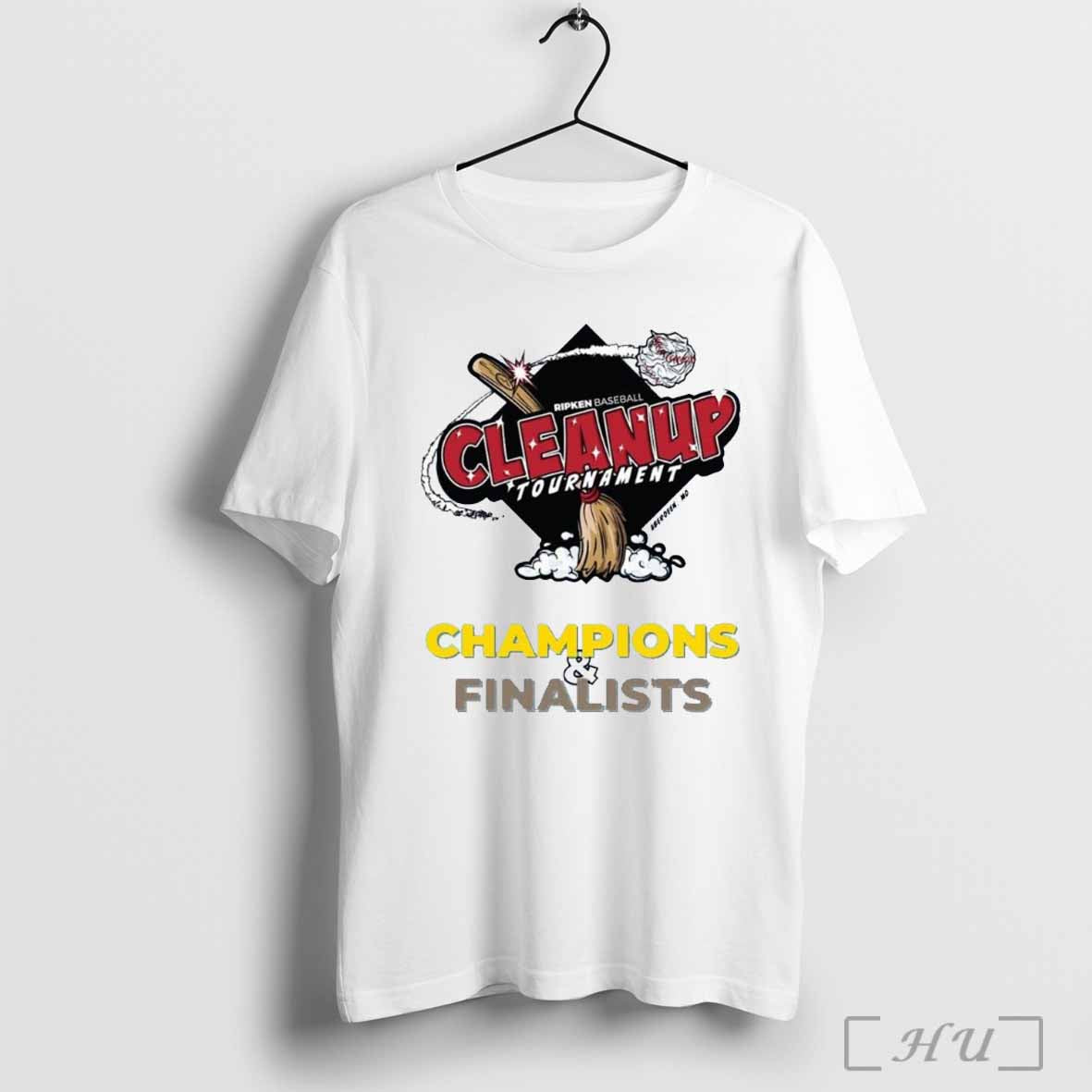 Ripken Baseball Clean Up Tournament Champions and Finalists Aberdeen MD T-shirt