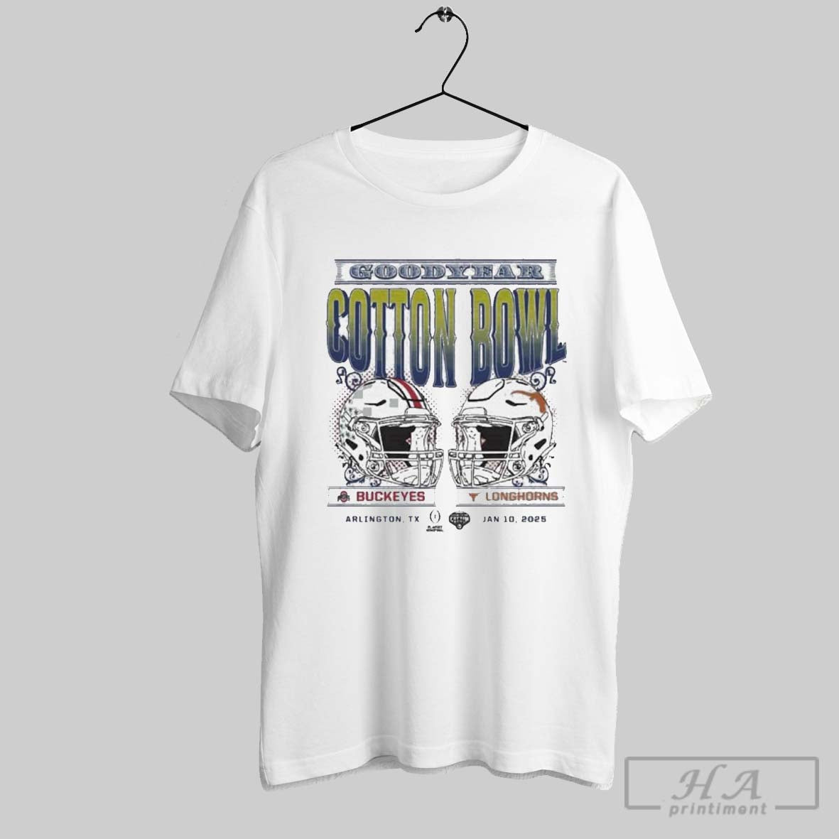 Ohio State Buckeyes Vs Texas Longhorns Cfp Goodyear Cotton Bowl Classic Champions Game On Jan 10 2025 In Arlington Shirt