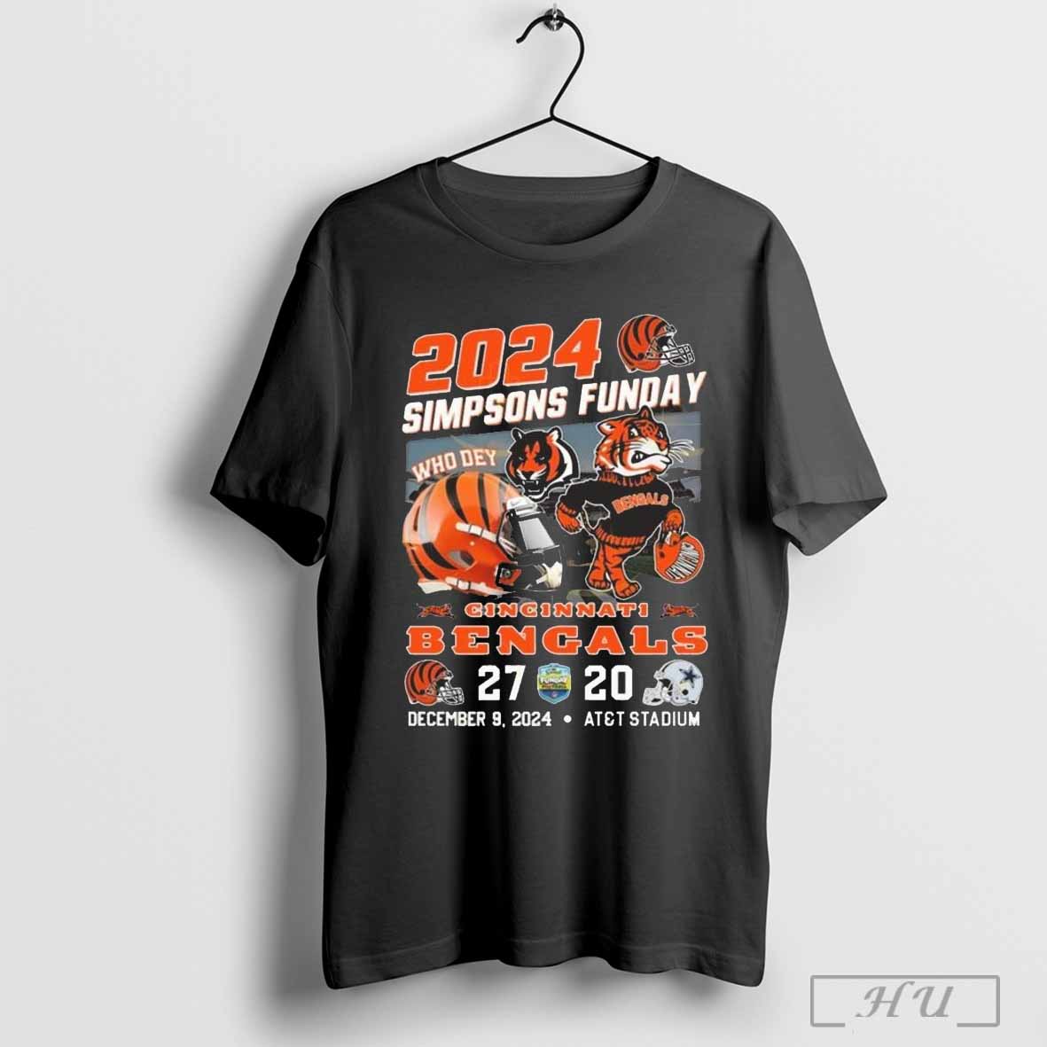 2024 Simpsons Funday Cincinnati Bengals T Shirt