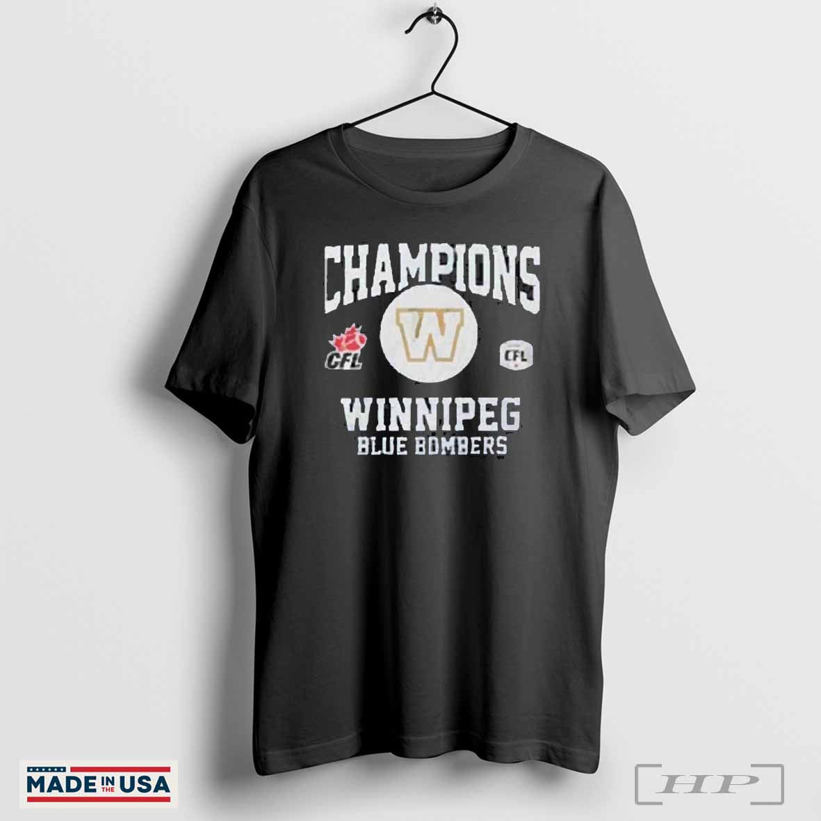 Original Winnipeg Blue Bombers CFL 111th Grey Cup Champions 2024 Trending T Shirt