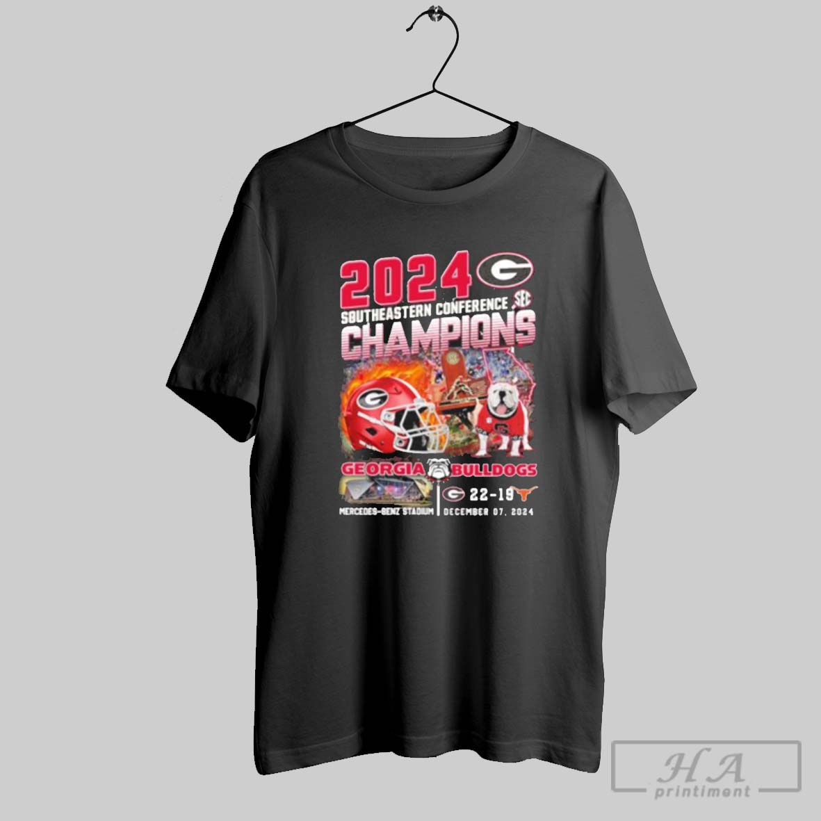 2024 Sec Football Champions Vintage Uga Georgia Bulldogs 22 19 Texas Shirt
