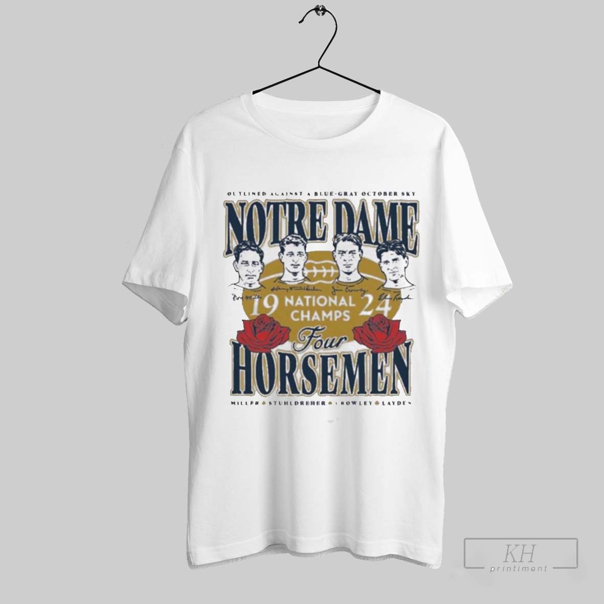 Best Notre Dame 1924 Four Horsemen Championship Rose Shirt