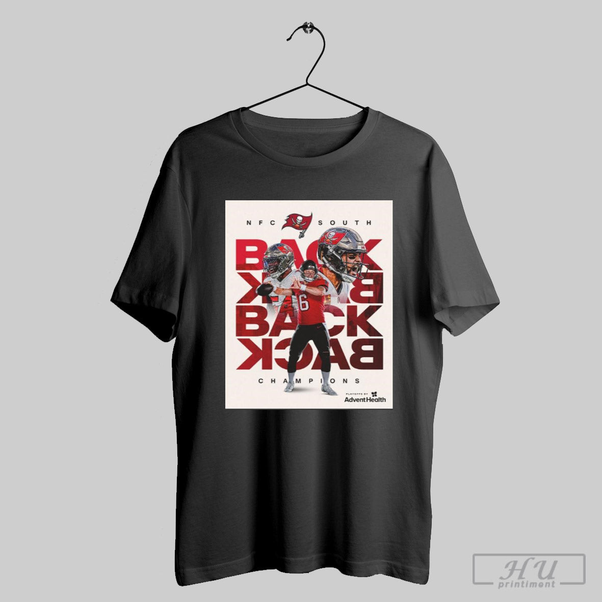 Official Poster Tampa Bay Buccaneers Nfl Football 2025 Nfc South Back To Back To Back To Back Champions T Shirt