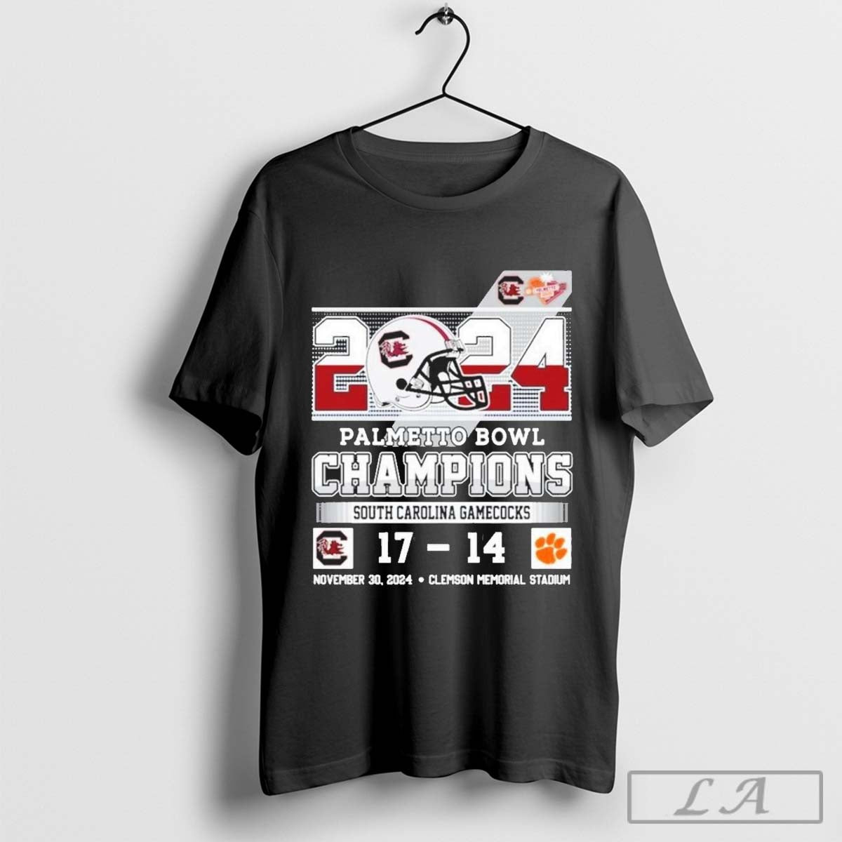 2024 Palmetto Bowl Champions South Carolina Gamecocks 17 – 14 Clemson Tigers T-shirt