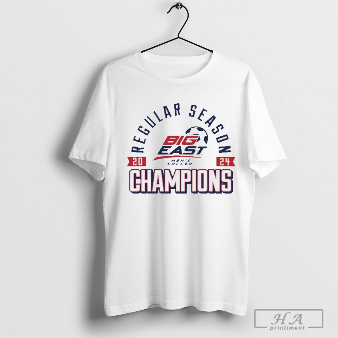 Big East Men’s Soccer Sport Grey 2024 Regular Season Champions T-shirt