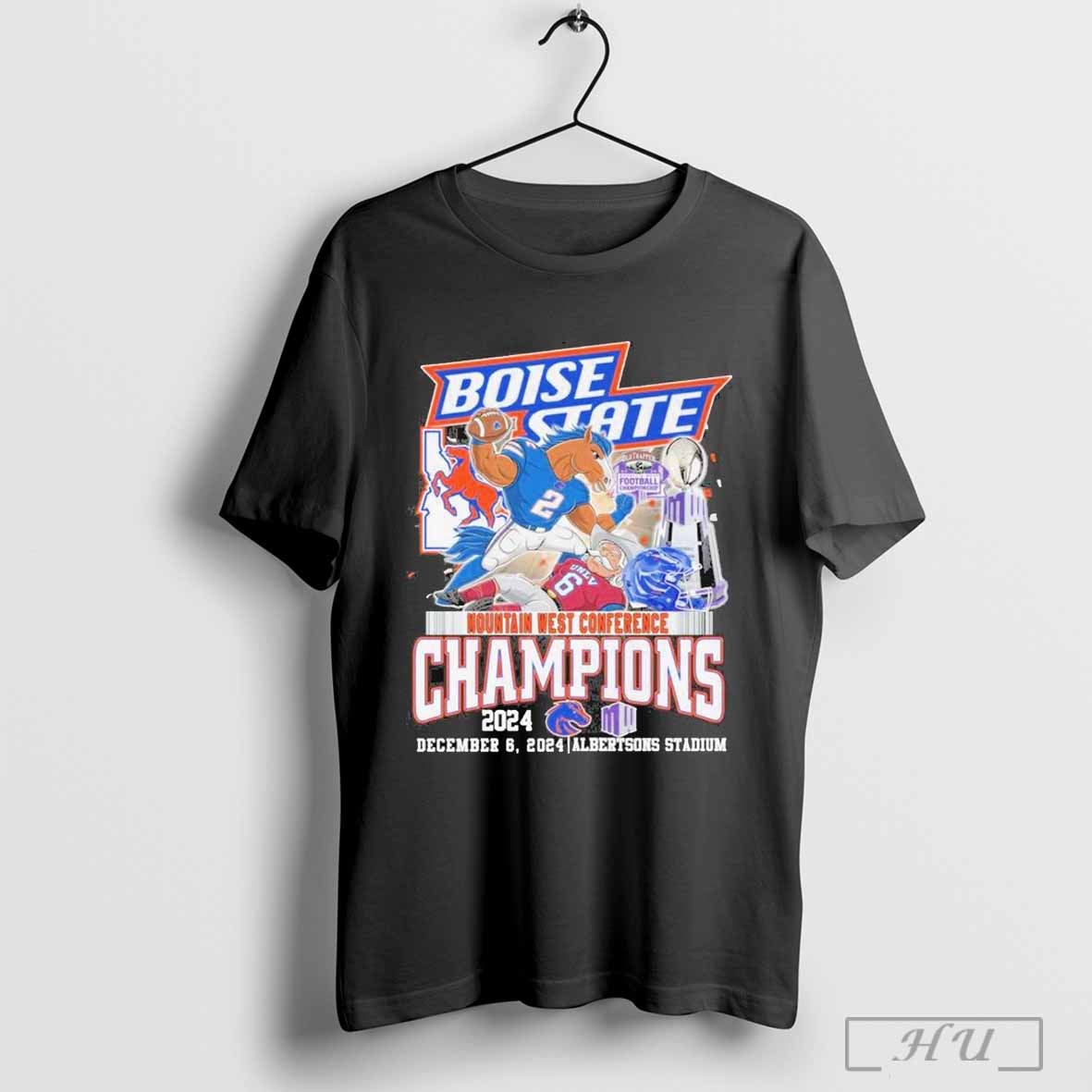 Boise State Broncos 2024 Champions Of Mountain West T Shirt