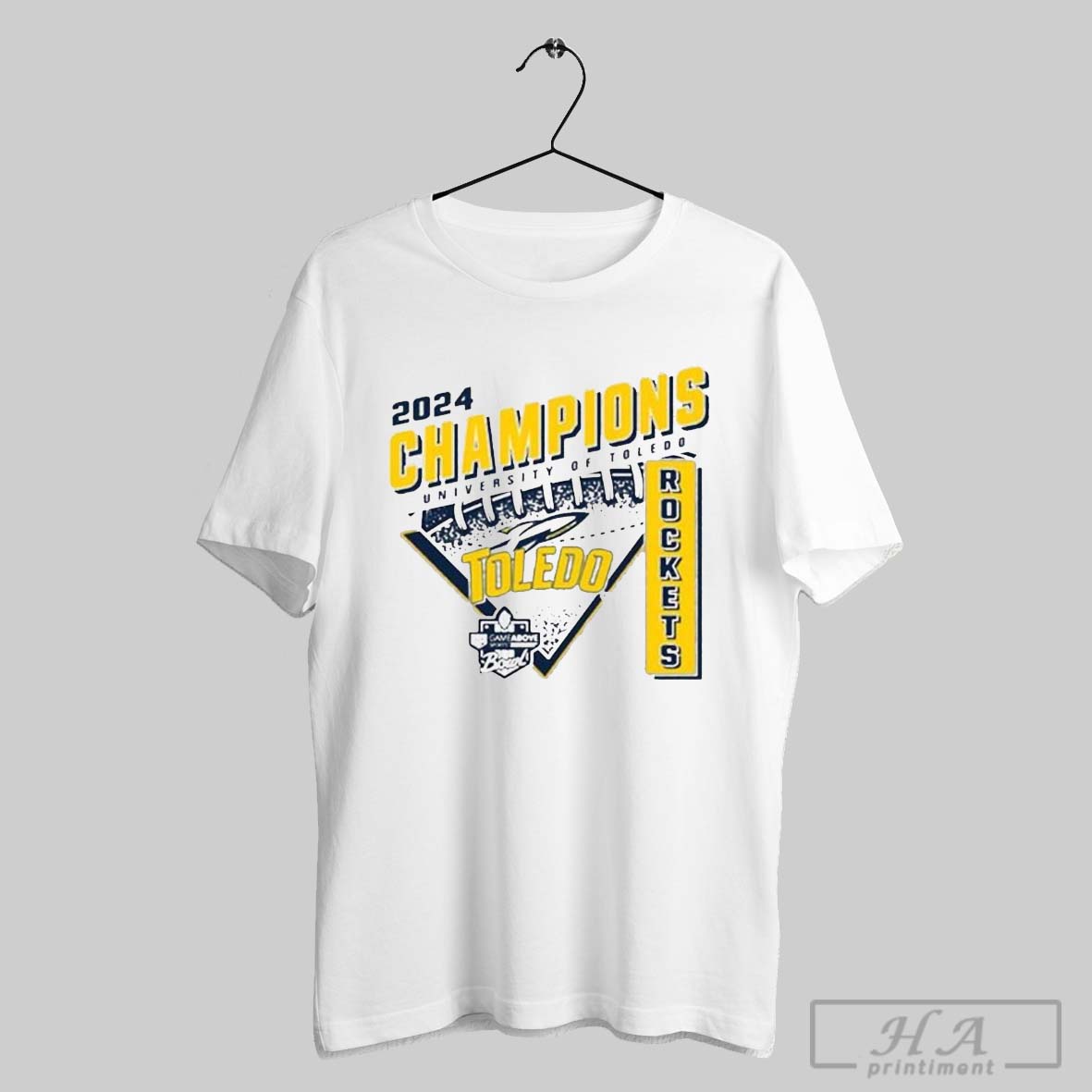 Official University Of Toledo Rockets Football 2024 Gameabove Sports Bowl Football Champions Rockets Vintage T Shirt