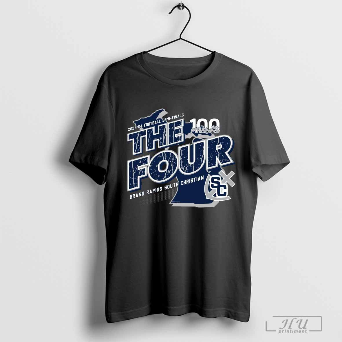 2024 MHSAA Football D4 The Four Grand Rapids South Christian Sailors T-Shirt