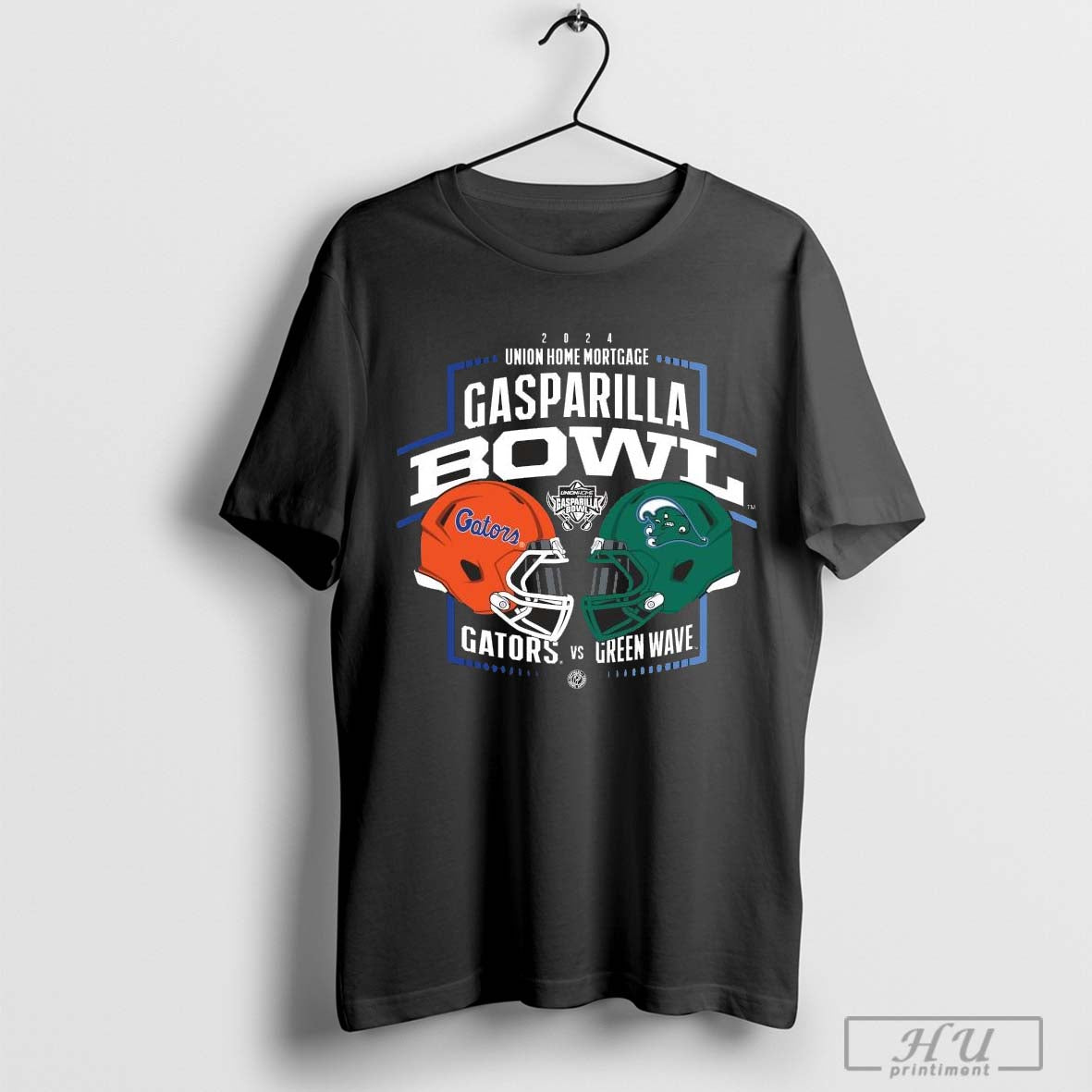 2024 Union Home Mortgage Gasparilla Bowl Florida Gators Vs Tulane Green Wave Heat To Heat Helmet T Shirt