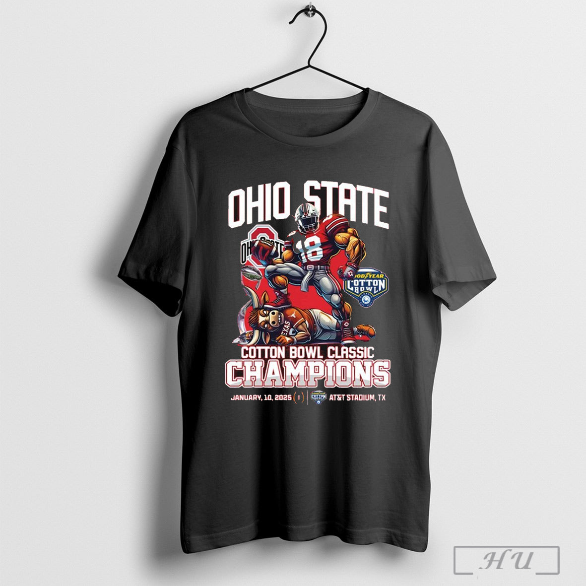 Ohio State Buckeyes 2025 Cotton Bowl Classic Champions T Shirt