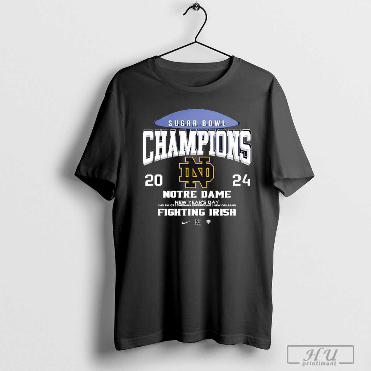 2025 Allstate Sugar Bowl Champions Notre Dame Fighting Irish For Fans T Shirt