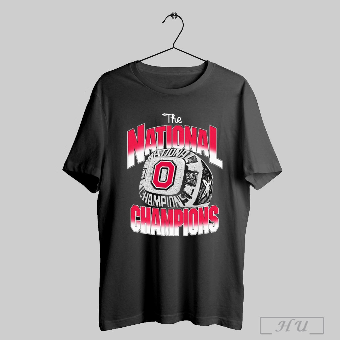 Oh National Champions Ring Ohio State Buckeyes Win Notre Dame Cfp 2024 25 T Shirt Sweatshirt Hoodies Poster