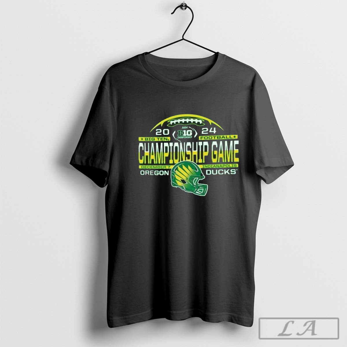 Oregon Ducks 2024 Big Ten Football Championship Laces Shirt