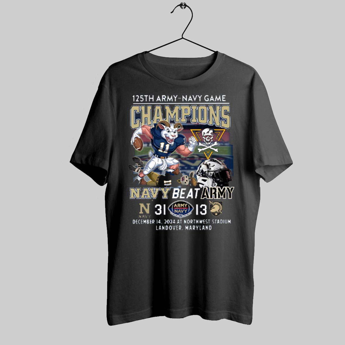 125th Army Navy Game Champions Navy Beat Army 2024 Shirt