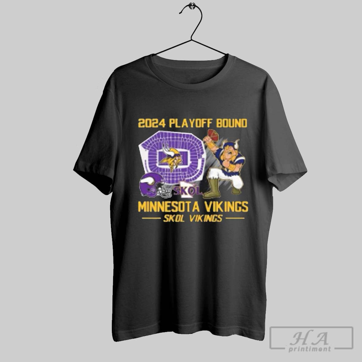2024 Playoff Bound Minnesota Vikings Skol Vikings T Shirt