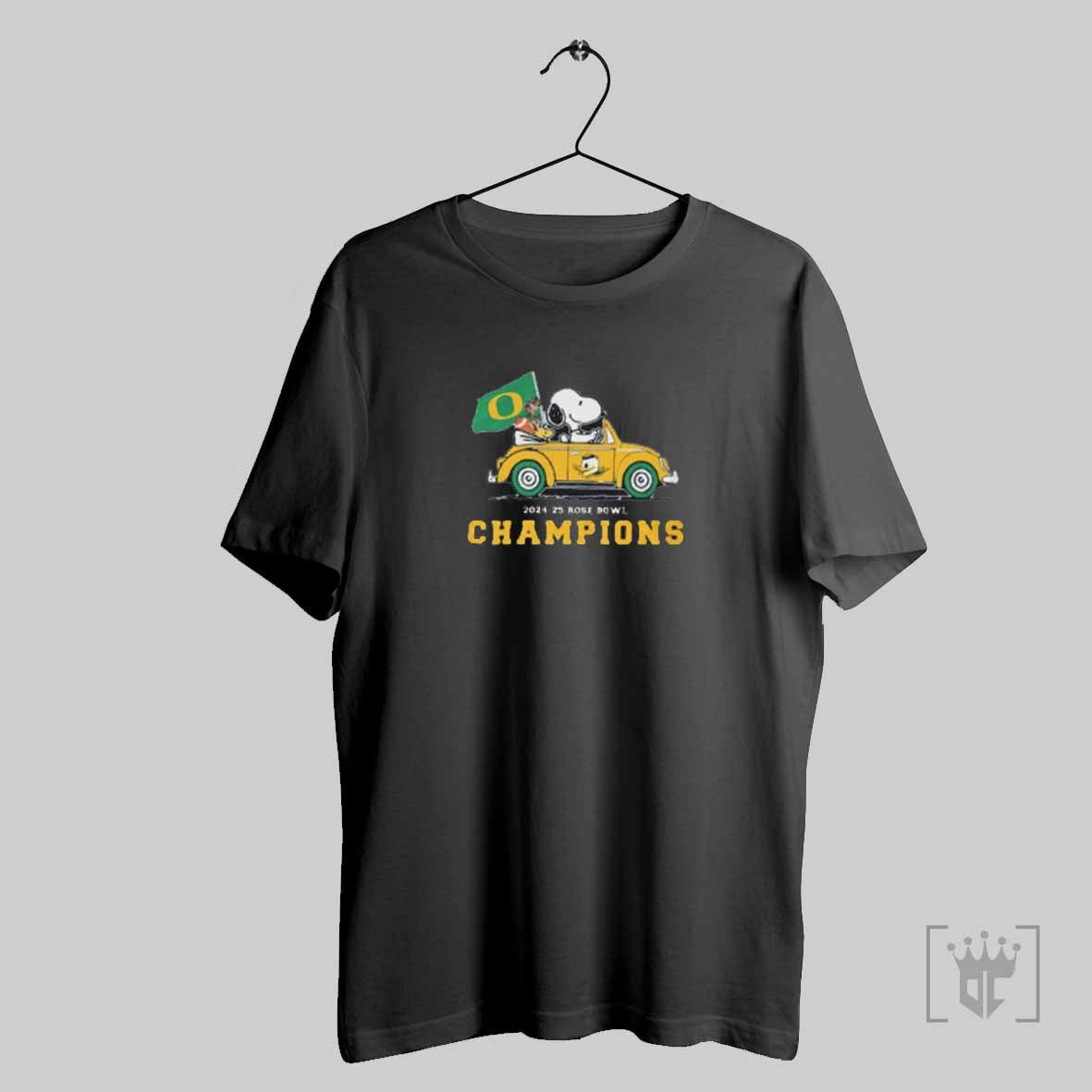 Snoopy Driving Car Oregon Ducks Rose Bowl Champions 2024 2025 T Shirt