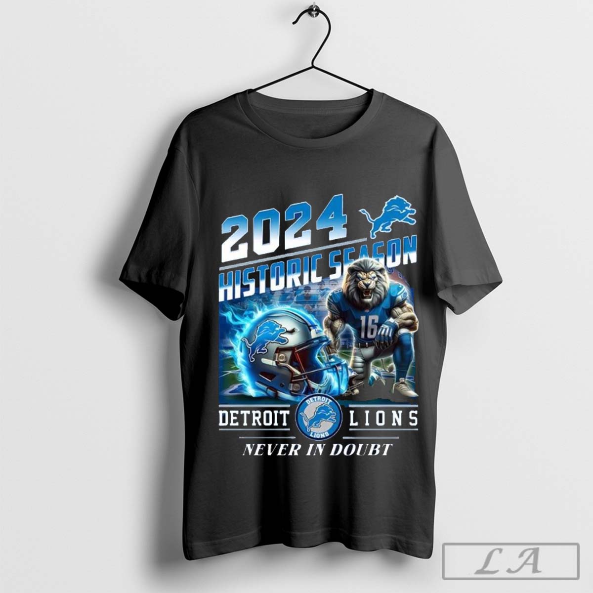 2024 Historic Season Detroit Lions Never In Doubt T-shirt
