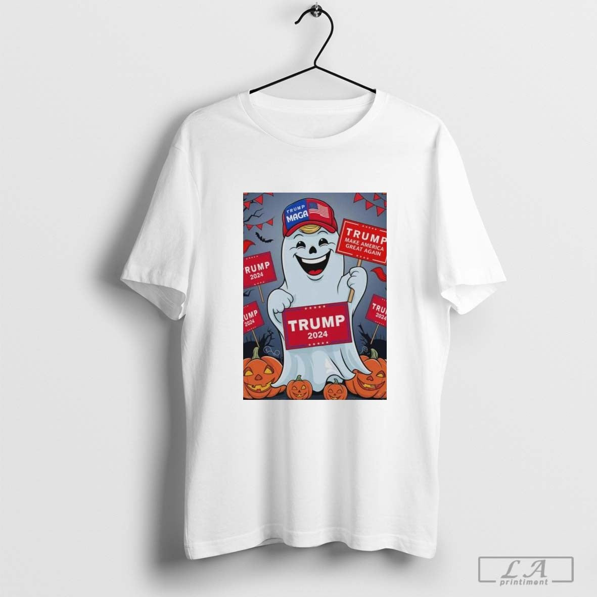 Trump 2024 Halloween Ghost Art Poster Shirt