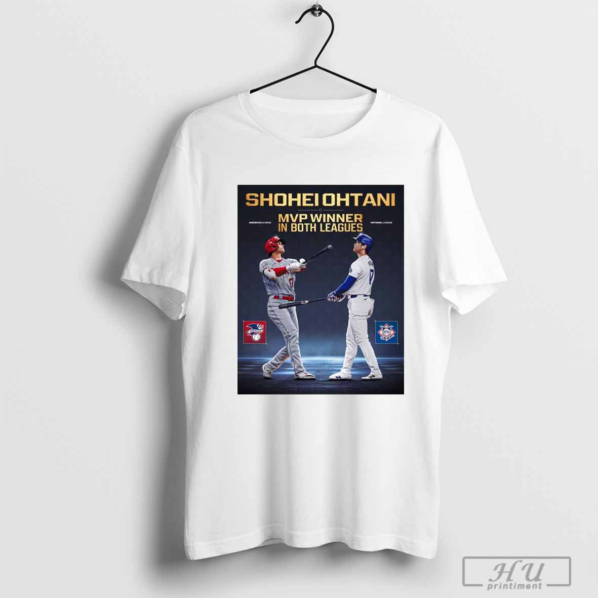 2024 Shohei Ohtani joins Frank Robinson MVP Winner In Both Leagues AL and NL Poster t-shirt