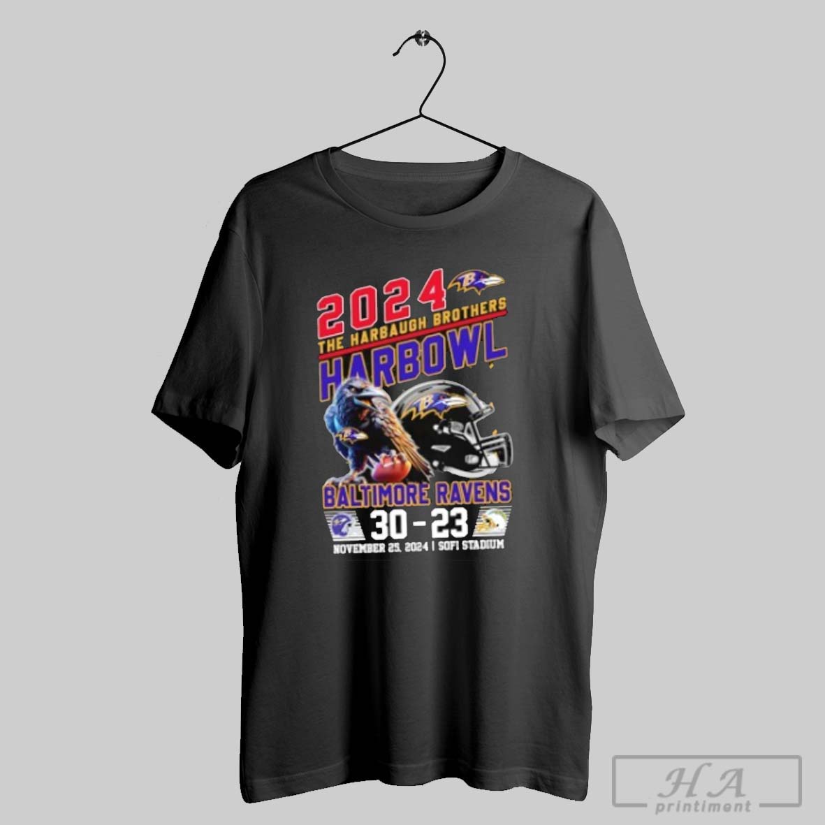 2024 The Harbaugh Brothers Harbowl Baltimore Ravens 30 23 Los Angeles Chargers Shirt