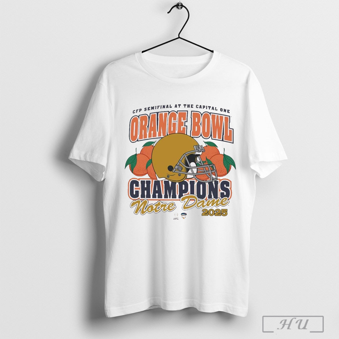 2025 College Football Playoff Semifinal At The Capital One Orange Bowl Champions Notre Dame Fighting Irish Helmet T Shirt