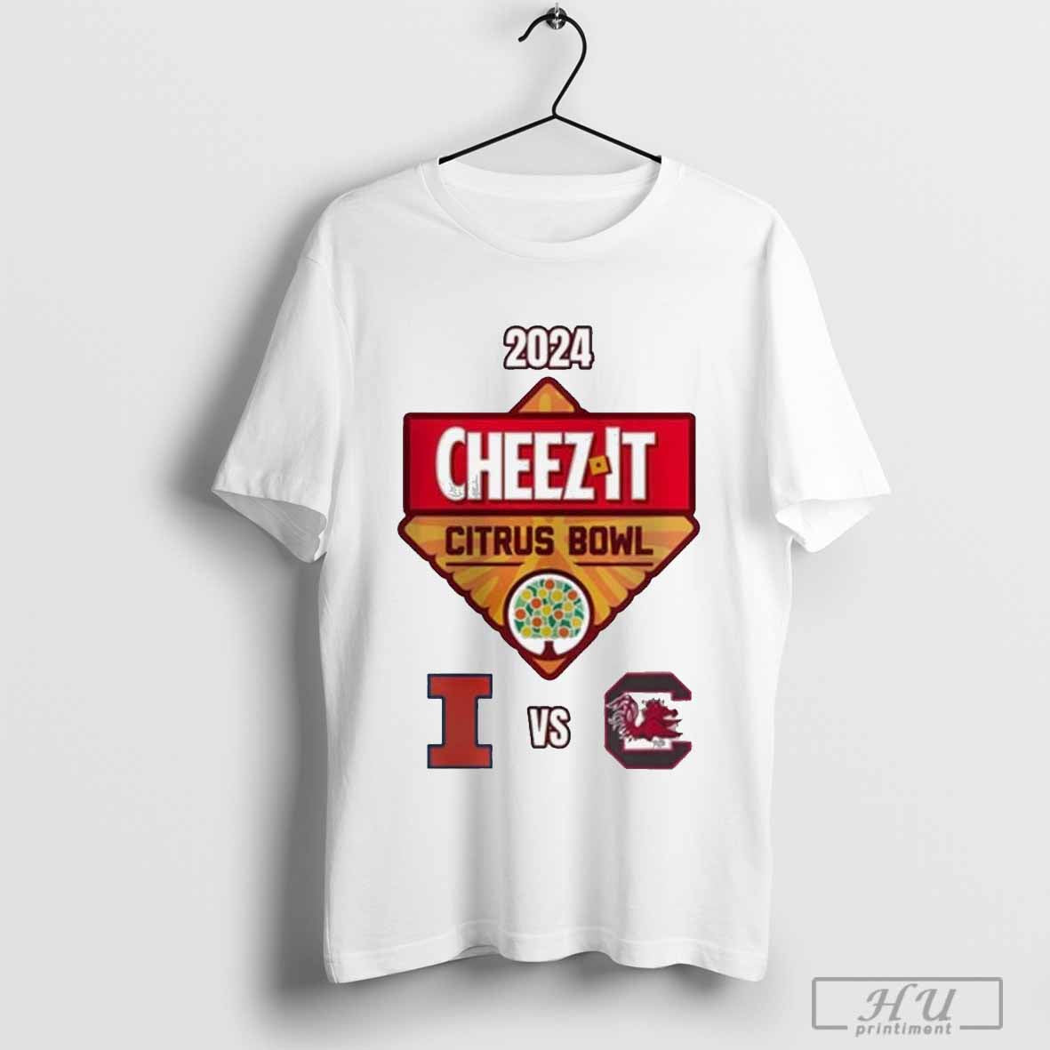 2024 Citrus Bowl Matchup South Carolina Gamecocks Vs Illinois Fighting Illini Unisex T Shirt