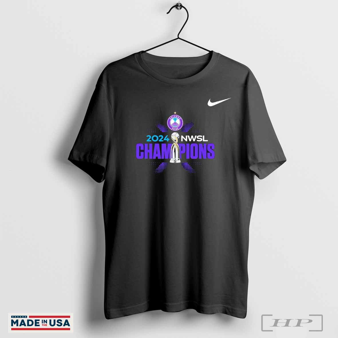 Orlando Pride 2024 NWSL Champions X Nike Shirt
