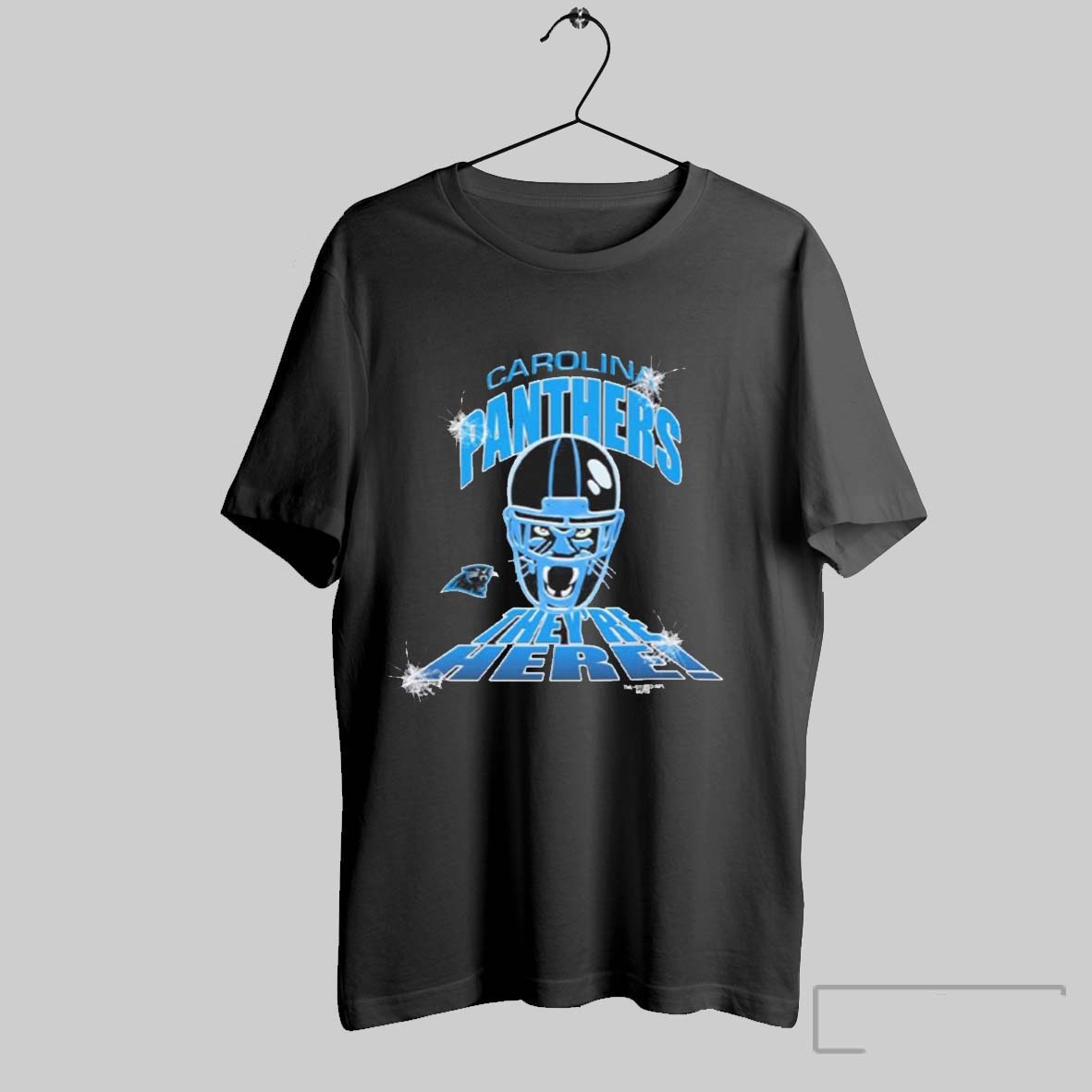 1993 Carolina Panthers Theyre Here T Shirt