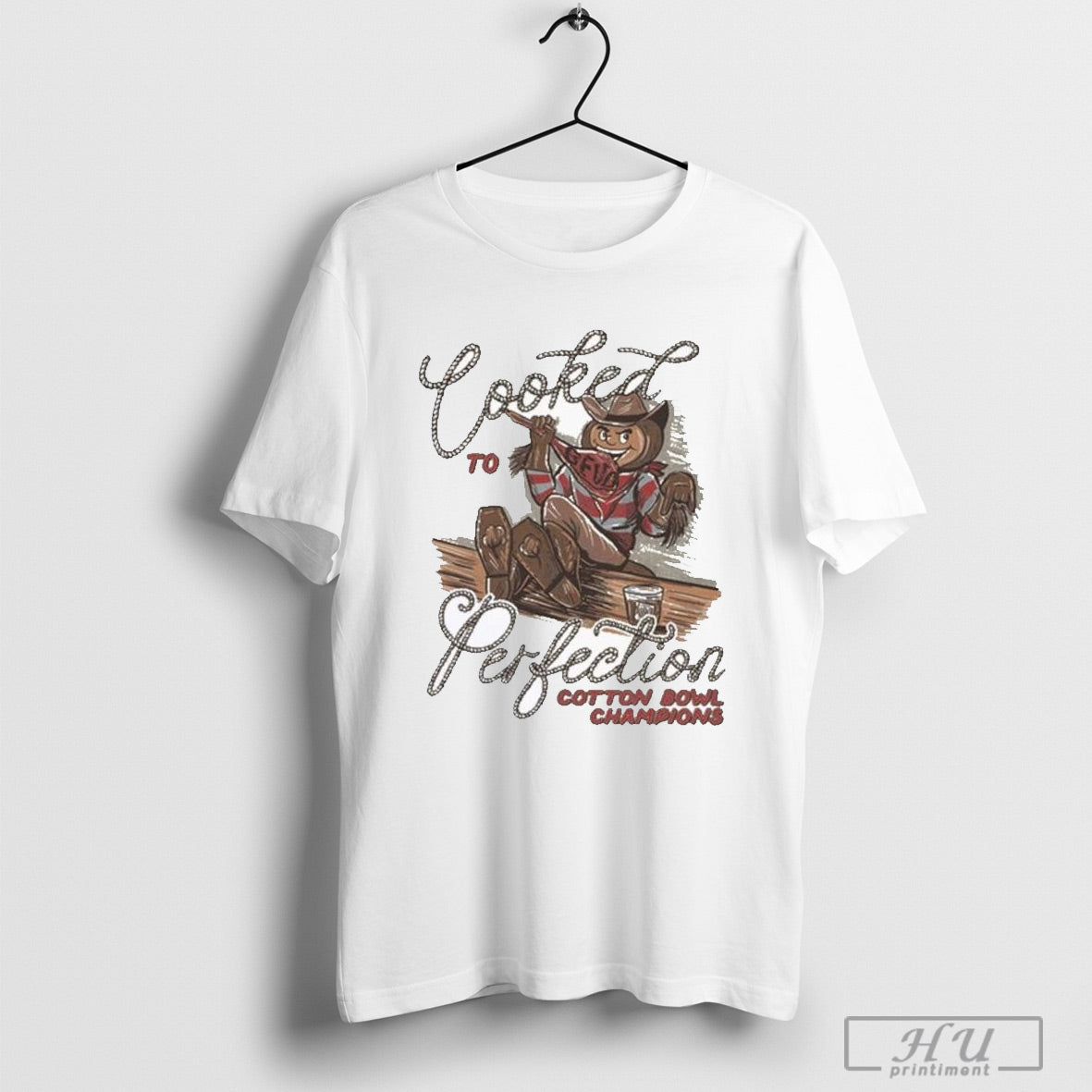 Ohio State Buckeyes Cooked To Perfection Texas Loghoght 2025 Cotton Bowl Champions T Shirt