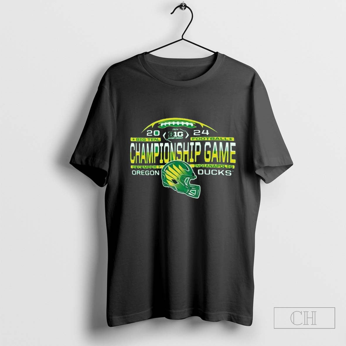 Oregon Ducks 2024 Big Ten Football Championship Laces T-shirt