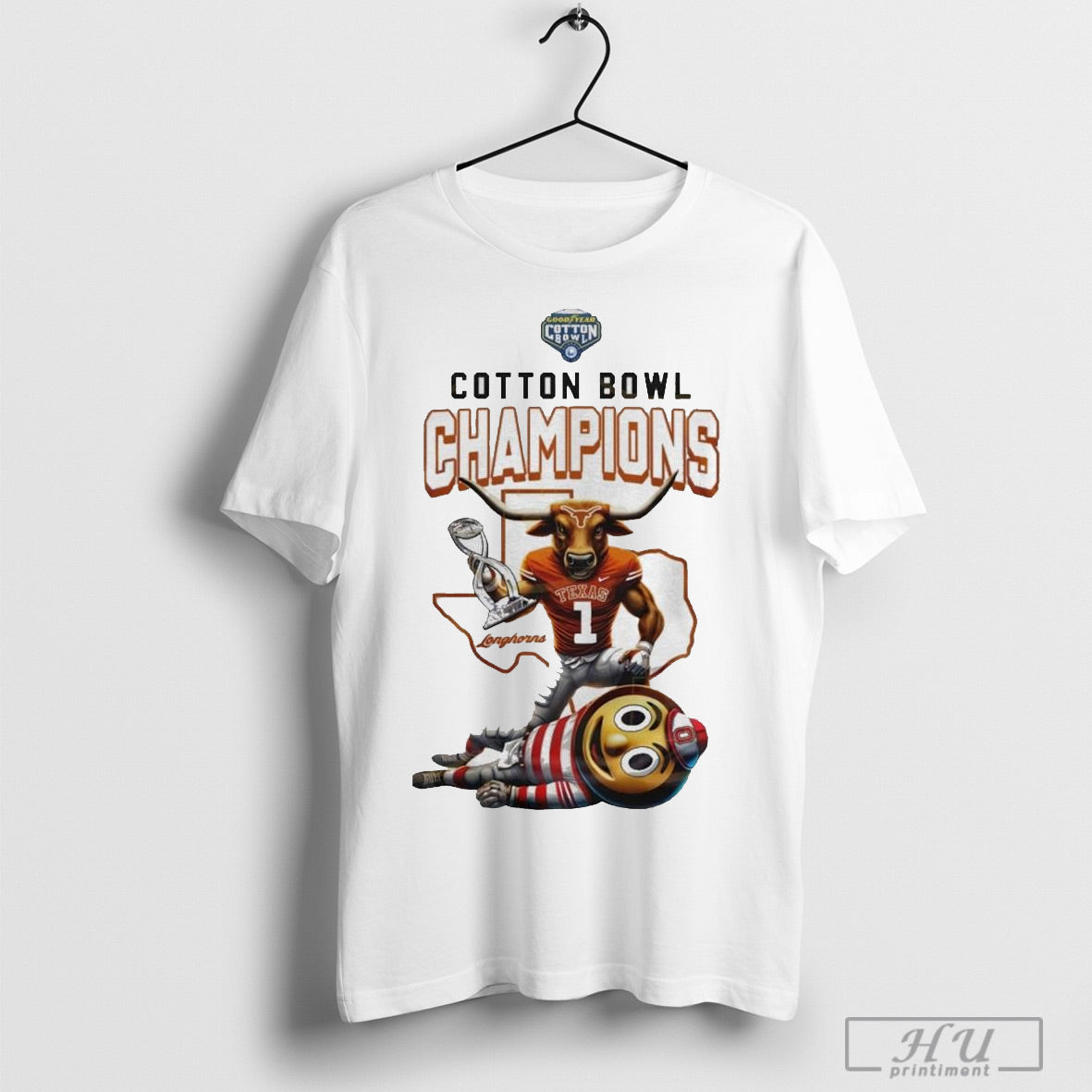 Official Texas Longhorns Cotton Bowl Champions T Shirt