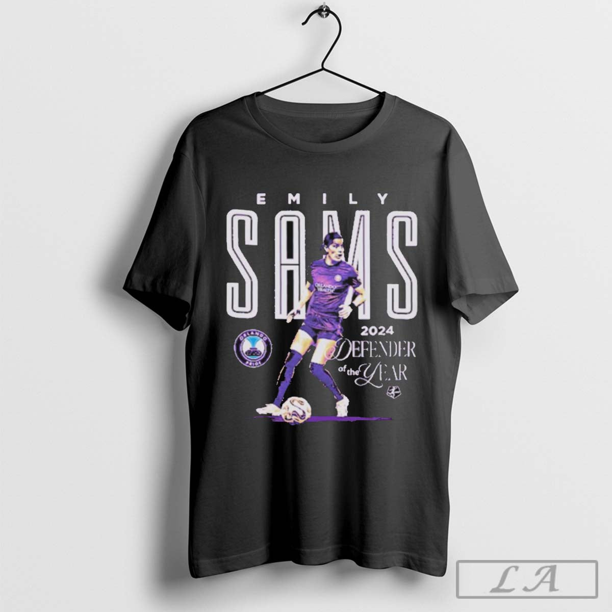 2024 NWSL Defender of the Year Emily Sams T shirt